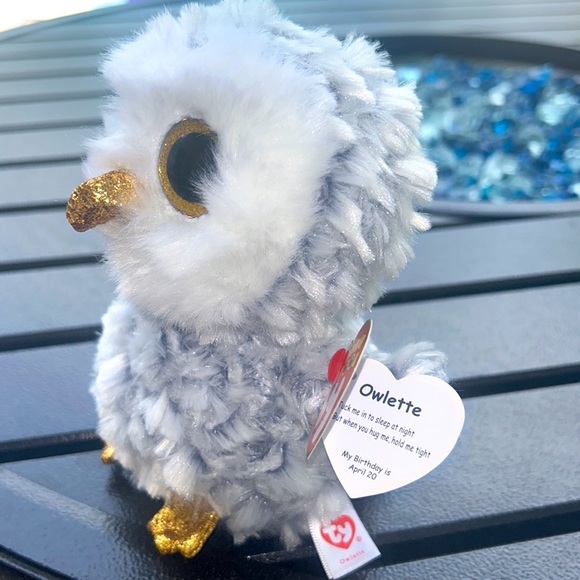 Ty Beenie Baby Boos Owlette NWT Stuffed Animal Plush Stuffie Kids Toy 6" Owl - Picture 9 of 14